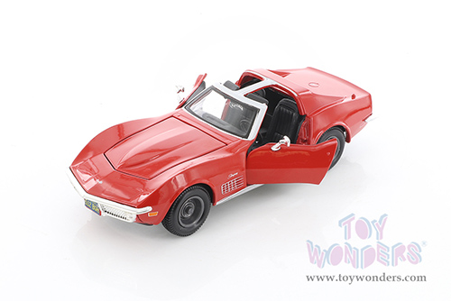 Showcasts®  Collectibles - Chevrolet® Corvette® T-Top (1970, 1/24 scale diecast model car, Red) 38202R MAP: $22.99