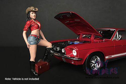 American Diorama Figurine - The Western Style III (1/18 scale, Blue/Red) 38203