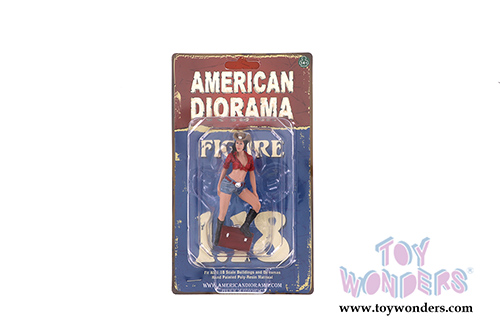 American Diorama Figurine - The Western Style III (1/18 scale, Blue/Red) 38203