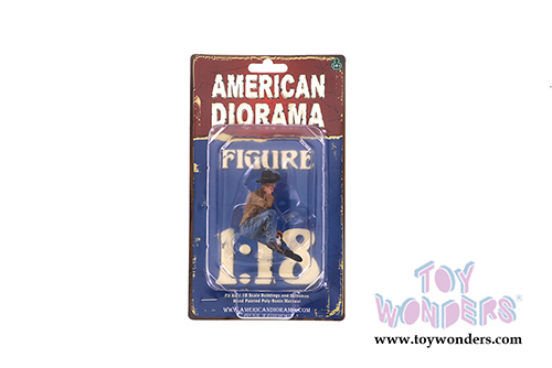 American Diorama Figurine - The Western Style IV (1/18 scale, Blue/Brown) 38204
