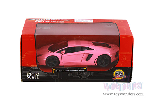 Showcasts® Collectibles - Lamborghini Aventador Coupé (1/24 scale diecast model car, Pink) 38210PK MAP: $22.99