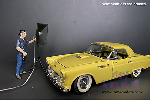 American Diorama Figurine - Weekend Car Show Figure V (1/18  scale, Blue/Gray) 38213