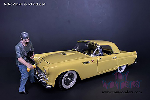 American Diorama Figurine - Weekend Car Show Figure VII (1/24  scale, Blue/Gray) 38315