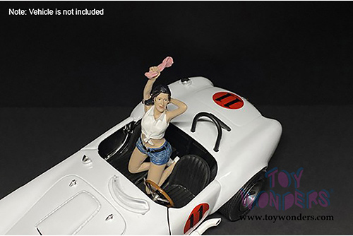 American Diorama Figurine - Seated Couple Series IV Figure B (1/18  scale, Blue/White) American Diorama Figurine - Seated Couple Series III Figure B (1/18 scale, White/Blue) AD-38218