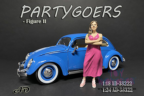 American Diorama Figurine - Partygoers Figure II (1/18  scale, Pink) 38222