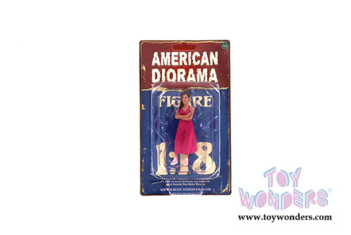 American Diorama Figurine - Partygoers Figure II (1/18  scale, Pink) 38222