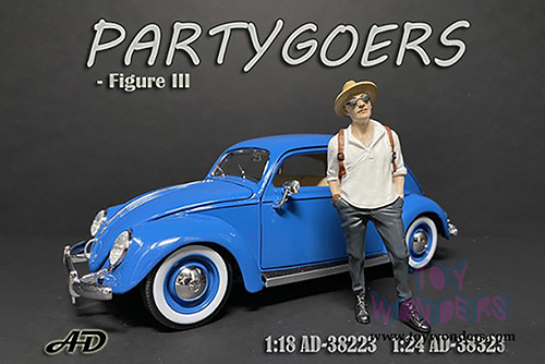American Diorama Figurine - Partygoers Figure III (1/24  scale, Gray/White) 38323