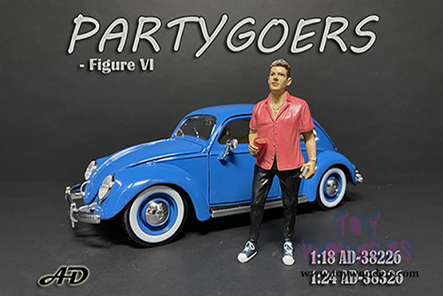 American Diorama Figurine - Partygoers Figure VI (1/18  scale, Black/Pink) 38226