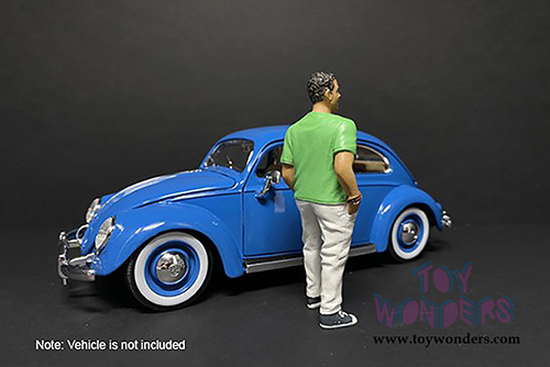 American Diorama Figurine - Partygoers Figure IX (1/18  scale, White/Lime Green) 38229