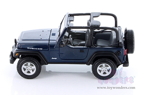 Showcasts® Collectibles - Jeep® Wrangler Rubicon Convertible (1/27 scale diecast model car, Blue)  38245BU MAP: $22.99