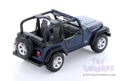 Showcasts® Collectibles - Jeep® Wrangler Rubicon Convertible (1/27 scale diecast model car, Blue)  38245BU MAP: $22.99