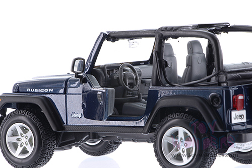Showcasts® Collectibles - Jeep® Wrangler Rubicon Convertible (1/27 scale diecast model car, Blue)  38245BU MAP: $22.99
