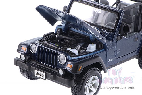 Showcasts® Collectibles - Jeep® Wrangler Rubicon Convertible (1/27 scale diecast model car, Blue)  38245BU MAP: $22.99