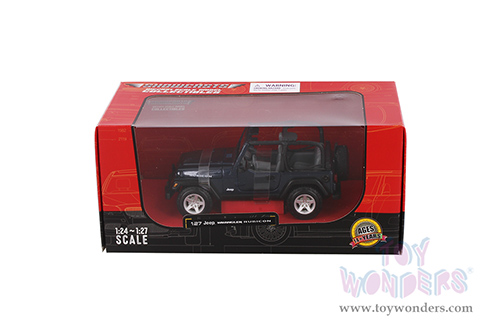 Showcasts® Collectibles - Jeep® Wrangler Rubicon Convertible (1/27 scale diecast model car, Blue)  38245BU MAP: $22.99