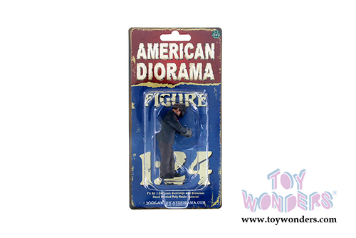 American Diorama Figurine - The Chop Shop Mr. Welder Figure (1/24  scale, Black/Brown) 38259