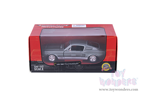 Showcasts® Collectibles - Ford Mustang GT-500 Hardtop (1967, 1/24 scale diecast model car, Gray) 38260GY MAP: $22.99
