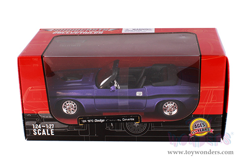 Showcasts® Collectibles - Dodge Challenger R/T Convertible (1970, 1/24 scale diecast model car, Purple) 38264PR MAP: $22.99