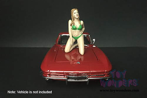 American Diorama Figurine - Bikini Girl February (1/24 scale, Green) 38266