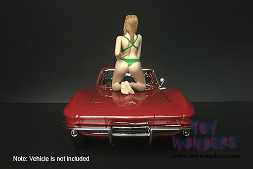American Diorama Figurine - Bikini Girl February (1/24 scale, Green) 38266
