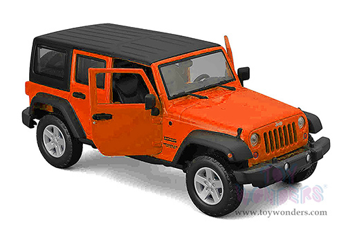 Maisto - Special Edition Trucks | Jeep® Wrangler Unlimited (2015, 1/24 scale diecast model car, Orange) 38268OR