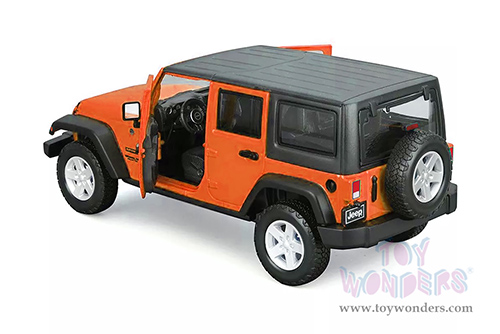 Maisto - Special Edition Trucks | Jeep® Wrangler Unlimited (2015, 1/24 scale diecast model car, Orange) 38268OR