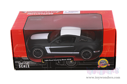 Showcasts® Collectibles - Ford Mustang Boss 302 Hardtop (2012, 1/24 scale diecast model car, Black) 38269BK MAP: $22.99