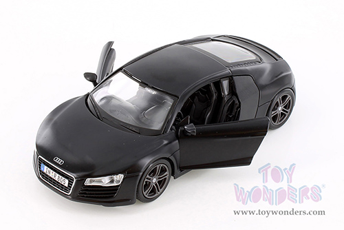 Showcasts® Collectibles - Audi R8 Hard Top (1/24 scale diecast model car, Matte Black) 38281BK MAP: $22.99