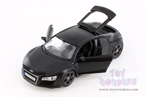 Showcasts® Collectibles - Audi R8 Hard Top (1/24 scale diecast model car, Matte Black) 38281BK MAP: $22.99