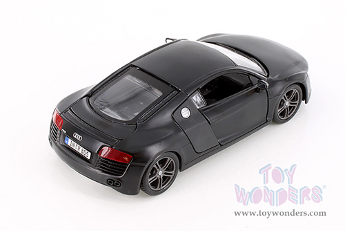 Showcasts® Collectibles - Audi R8 Hard Top (1/24 scale diecast model car, Matte Black) 38281BK MAP: $22.99