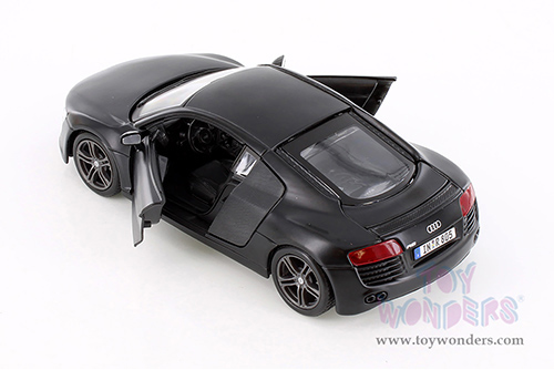 Showcasts® Collectibles - Audi R8 Hard Top (1/24 scale diecast model car, Matte Black) 38281BK MAP: $22.99
