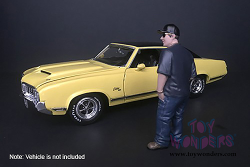 American Diorama Figurine - Hanging Out 2 Juan Figure (1/24  scale, Blue) 38285