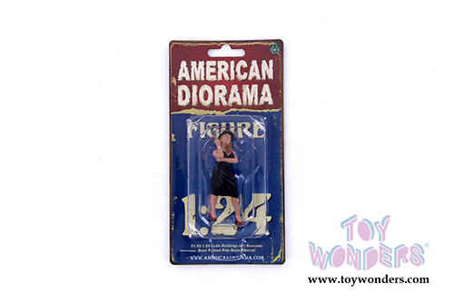 American Diorama Figurine - Hanging Out 2 Patricia Figure (1/24  scale, Black) 38286