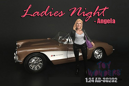 American Diorama Figurine - Ladies Night Angela Figure (1/24 scale, Black/Dark Gray) 38292