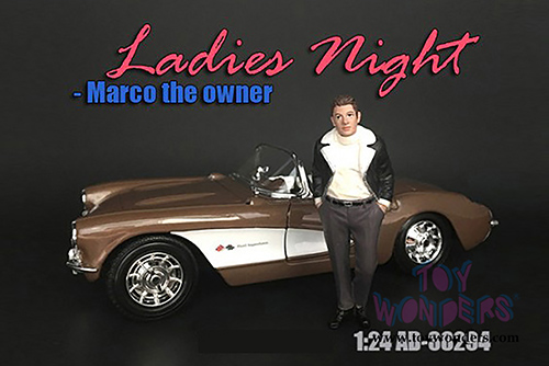 American Diorama Figurine - Ladies Night Marco Figure (1/24 scale, Dark Gray/Black) 38294
