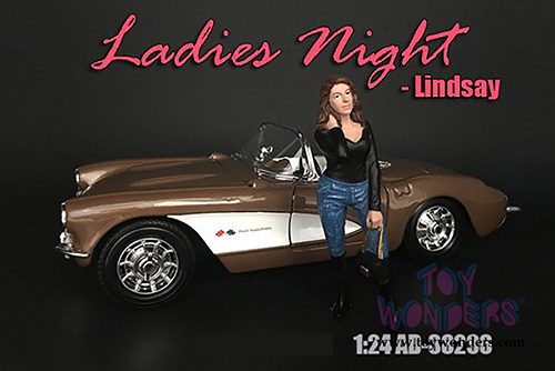 American Diorama Figurine - Ladies Night Lindsay Figure (1/24 scale, Blue/Black) 38296