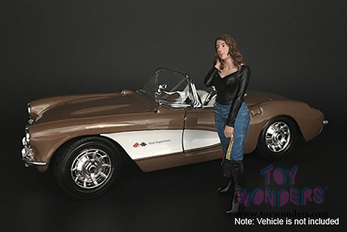 American Diorama Figurine - Ladies Night Lindsay Figure (1/24 scale, Blue/Black) 38296