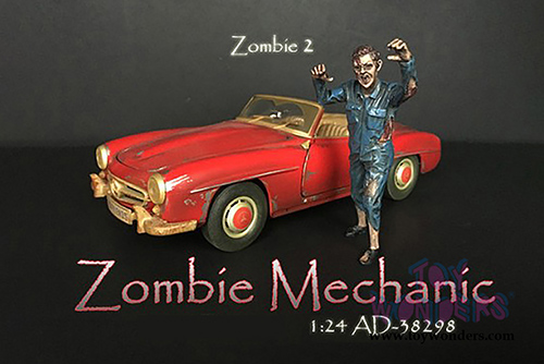 American Diorama Figurine - Zombie Mechanic II (1/24 scale, Blue) 38298