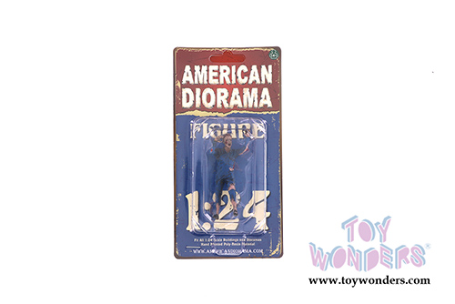 American Diorama Figurine - Zombie Mechanic II (1/24 scale, Blue) 38298