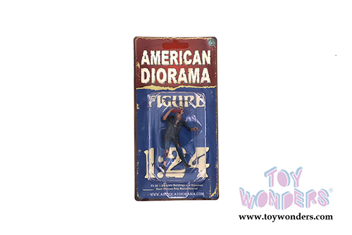 American Diorama Figurine - Zombie Mechanic III (1/24 scale, Blue) 38299