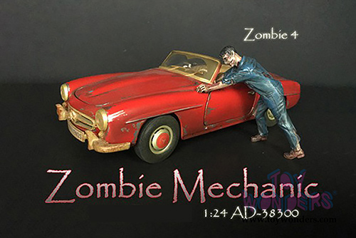 American Diorama Figurine - Zombie Mechanic IV (1/24 scale, Blue) 38300