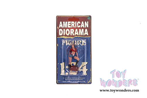 American Diorama Figurine - The Western Style III (1/24 scale, Blue/Red) 38303