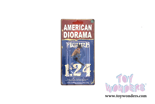 American Diorama Figurine - The Western Style IV (1/24 scale, Blue/Brown) 38304