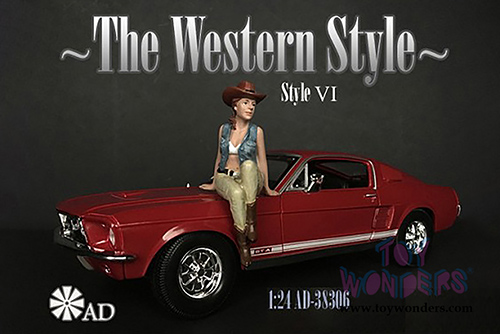 American Diorama Figurine - The Western Style VI (1/24 scale, Beige/Blue) 38306