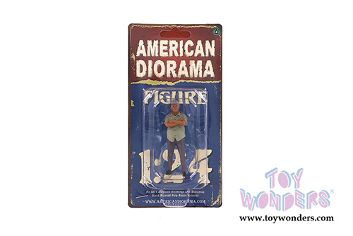 American Diorama Figurine - Weekend Car Show Figure II (1/24  scale, Gray) 38310