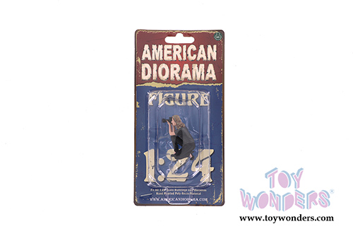 American Diorama Figurine - Weekend Car Show Figure III (1/24  scale, Black/Gray) 38311