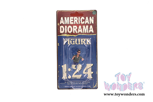 American Diorama Figurine - Seated Couple Series IV Figure A (1/24  scale, Blue/Green) 38319