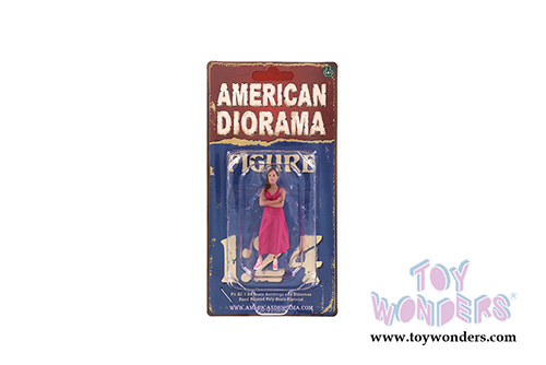 American Diorama Figurine - Partygoers Figure II (1/24  scale, Pink) 38322