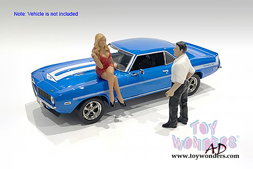 American Diorama Figurine - 70's Style Figures Set II (1/43 scale, Asstd.) 38352