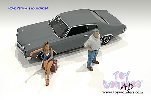 American Diorama Figurine - 70's Style Figures Set III (1/43 scale, Asstd.) 38353