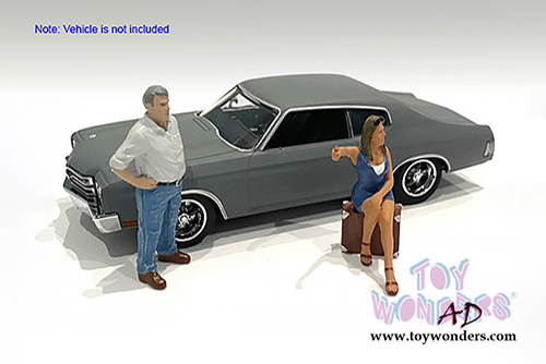 American Diorama Figurine - 70's Style Figures Set III (1/43 scale, Asstd.) 38353